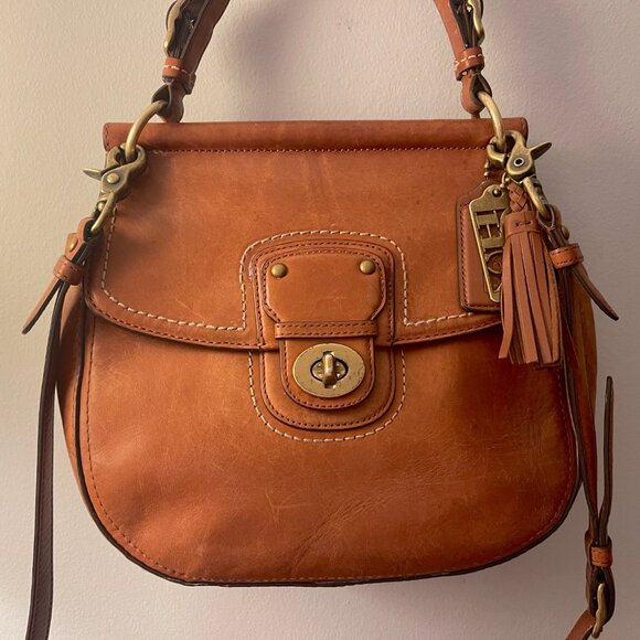 Coach Vintage Willis Legacy Leather Brown Crossbody Bag G1269-19132 Used - Picture 1 of 16